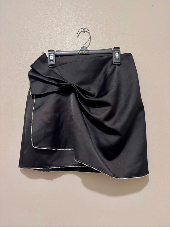 Zara Dresses & Skirts - Zara Black Mini Skirt with Rhinestone Edge